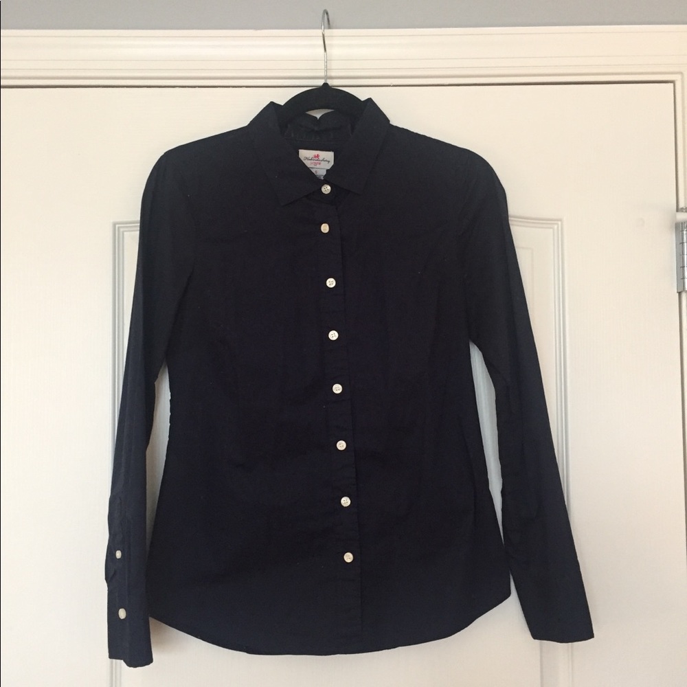 J. Crew navy button down collared shirt